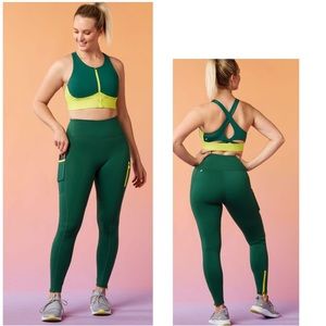 Ella High-Impact Zip Front Sports Bra